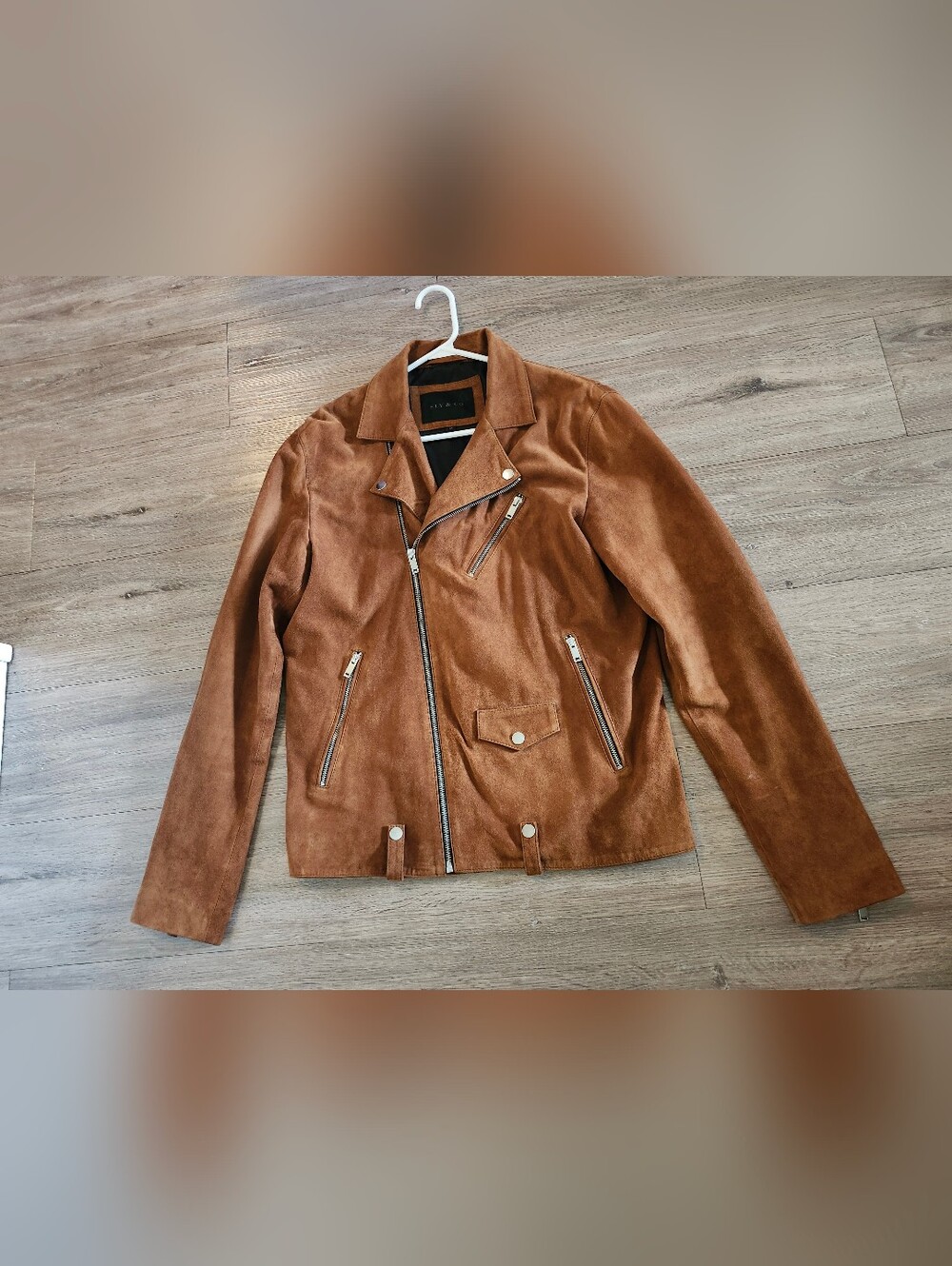 Brown Suede Motorcycle Jacket - Men's